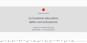 La funzione educativa della comunicazione